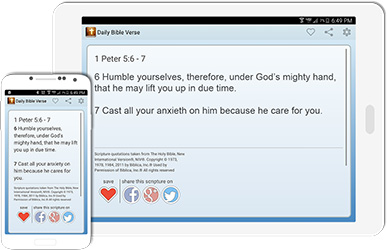 The Daily Bible Verse App on mobile devices